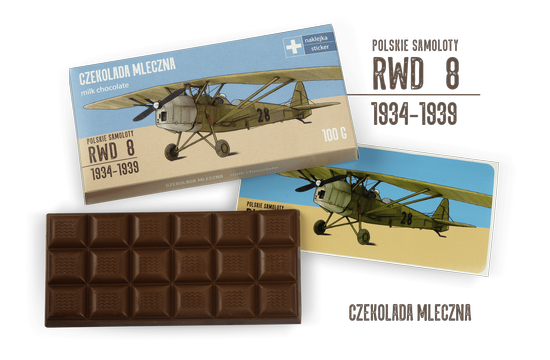 CocoWing - Milk chocolate 100 g - RWD 8 - Polish Airplanes